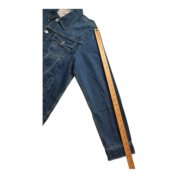 True Religion Mens Classic Denim Trucker Jacket Size‎ Large Chief Keef Sematary - Picture 8 of 16